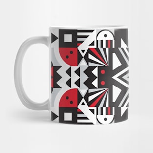 Happy Geometry Pattern Mug